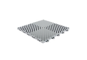 TM Garagenboden, Detailing-Fliese, harte Klickfliese hellgrau 400x400x18 mm