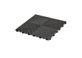 TM Garagenboden, Detailing-Fliese, Offene Klickfliese hart Schwarz 400x400x18mm
