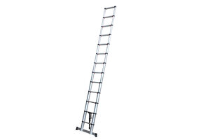 TM Professionelle Teleskopleiter – Aluminium – Maximale Auszugslänge 4,10 m, Soft Close