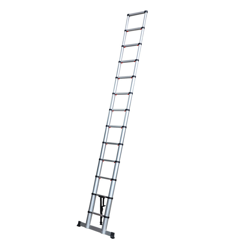 TM Professionelle Teleskopleiter – Aluminium – Maximale Auszugslänge 4,10 m, Soft Close