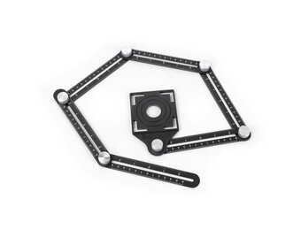 TM Verstellbare Multi-Winkel-Lineal, 6-seitiges Messinstrument – Fliesenloch-Locator