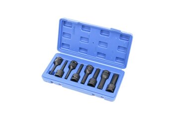 TM 8-teiliges langes Spline-Kraft-Steckschlüsselsatz mit 1/2" Aufnahme