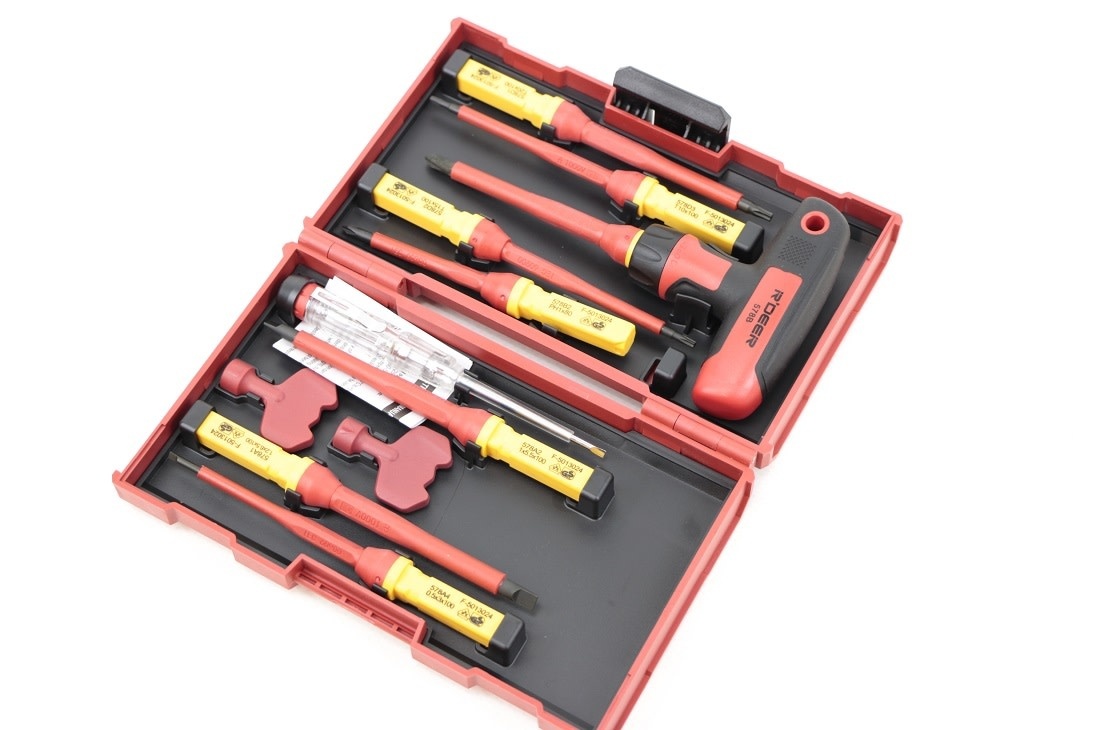 TM 12-teiliges VDE T-Griff Schraubendreher-Set, austauschbar