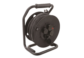 TM Professionelle 25-Meter IP44 Kabeltrommel, Stromtrommel 3x2,5 mm²