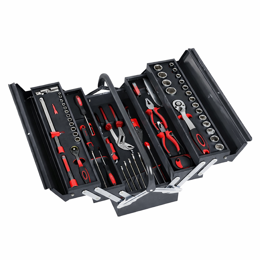 TM Profi-bestückter Werkzeugkoffer mit Inlays, 85-teilig