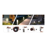 TM Steh-LED-Außenleuchte – Solarleuchte IP44 Silber