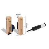 TM Steh-LED-Außenleuchte – Solarleuchte IP44 Silber