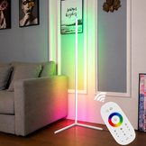 TM Moderne LED-Stehlampe RGB - LED-Lampe - Ecklampe - RGB Smart Lamp - Weiß
