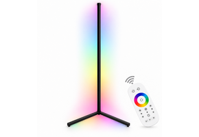TM Moderne LED-Stehlampe RGB - LED-Lampe - Ecklampe - RGB Smart Lamp - Schwarz