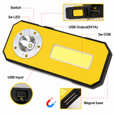 TM Wiederaufladbare schmale LED-Taschenlampe / Looplamp / Arbeitslampe mit Power Bank