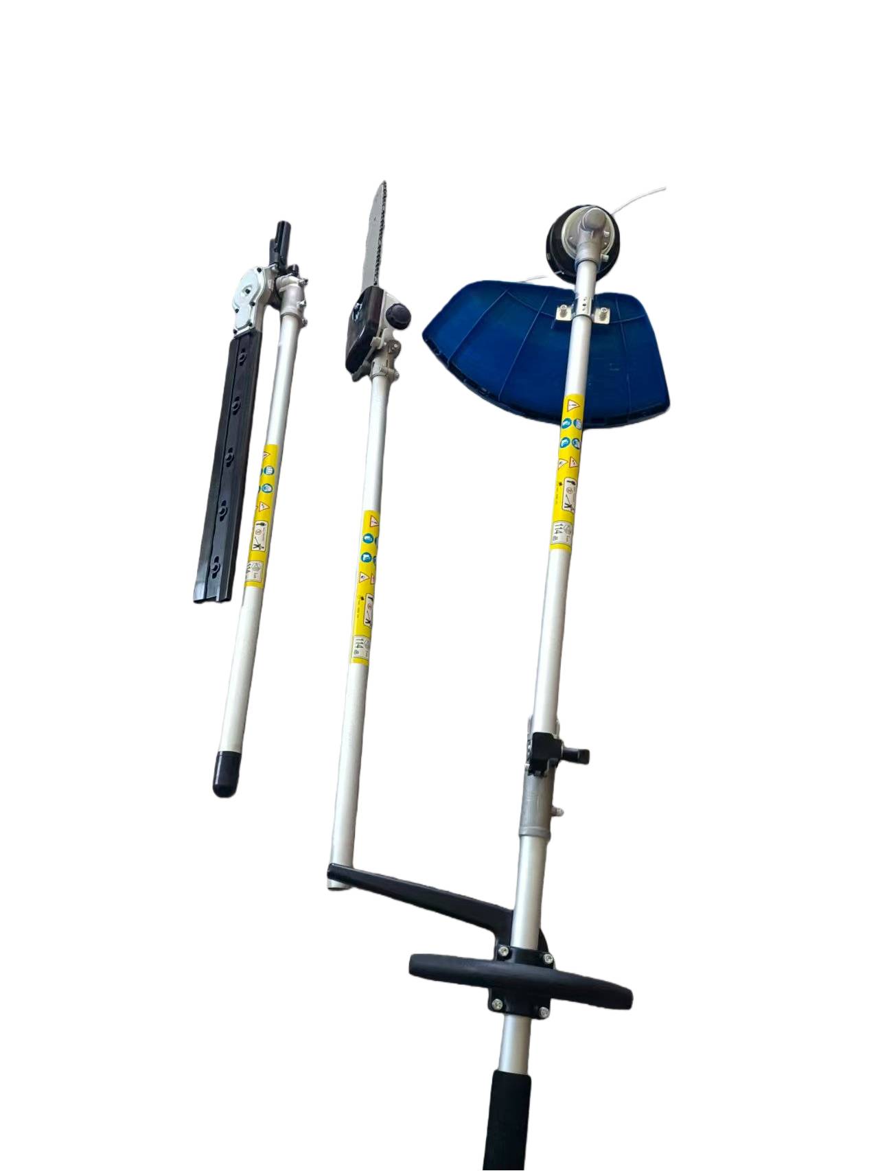 TM 4 in 1 Freischneider / Rasentrimmer / Heckenschere / Kettensäge / Baumsäge – 42,7 cm³