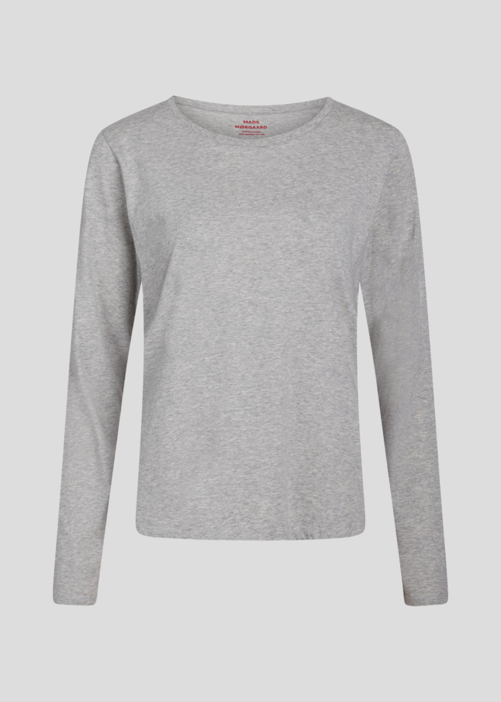 Mads Nørgaard Tenna Longsleeve, Light Grey Melange