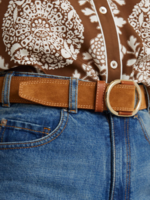 Idano Carolina Leather Belt, Camel