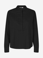 Mads Nørgaard Rosie Crinkle Shirt, Black