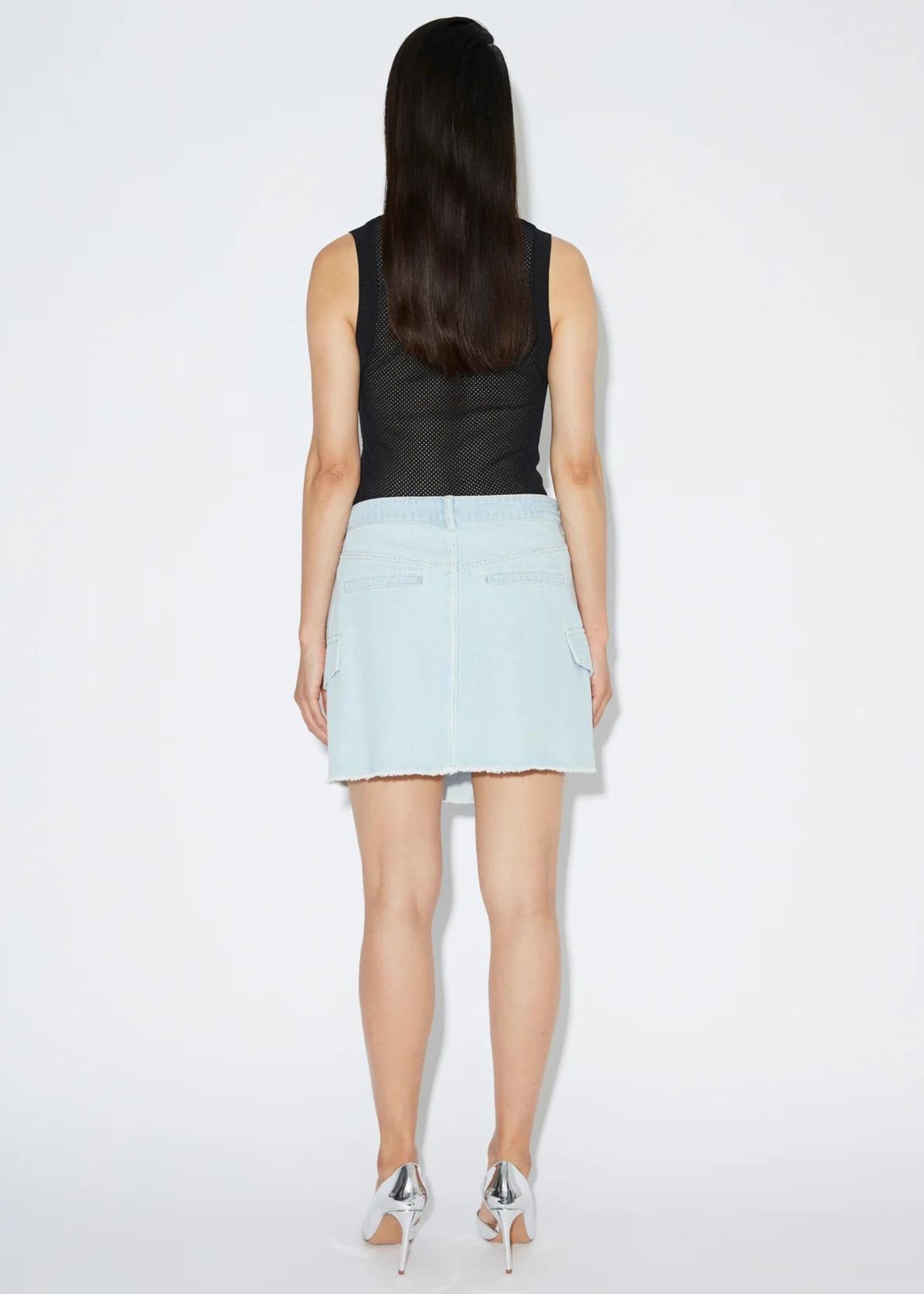 2NDDAY Colton Denim Skirt, Bright Blue