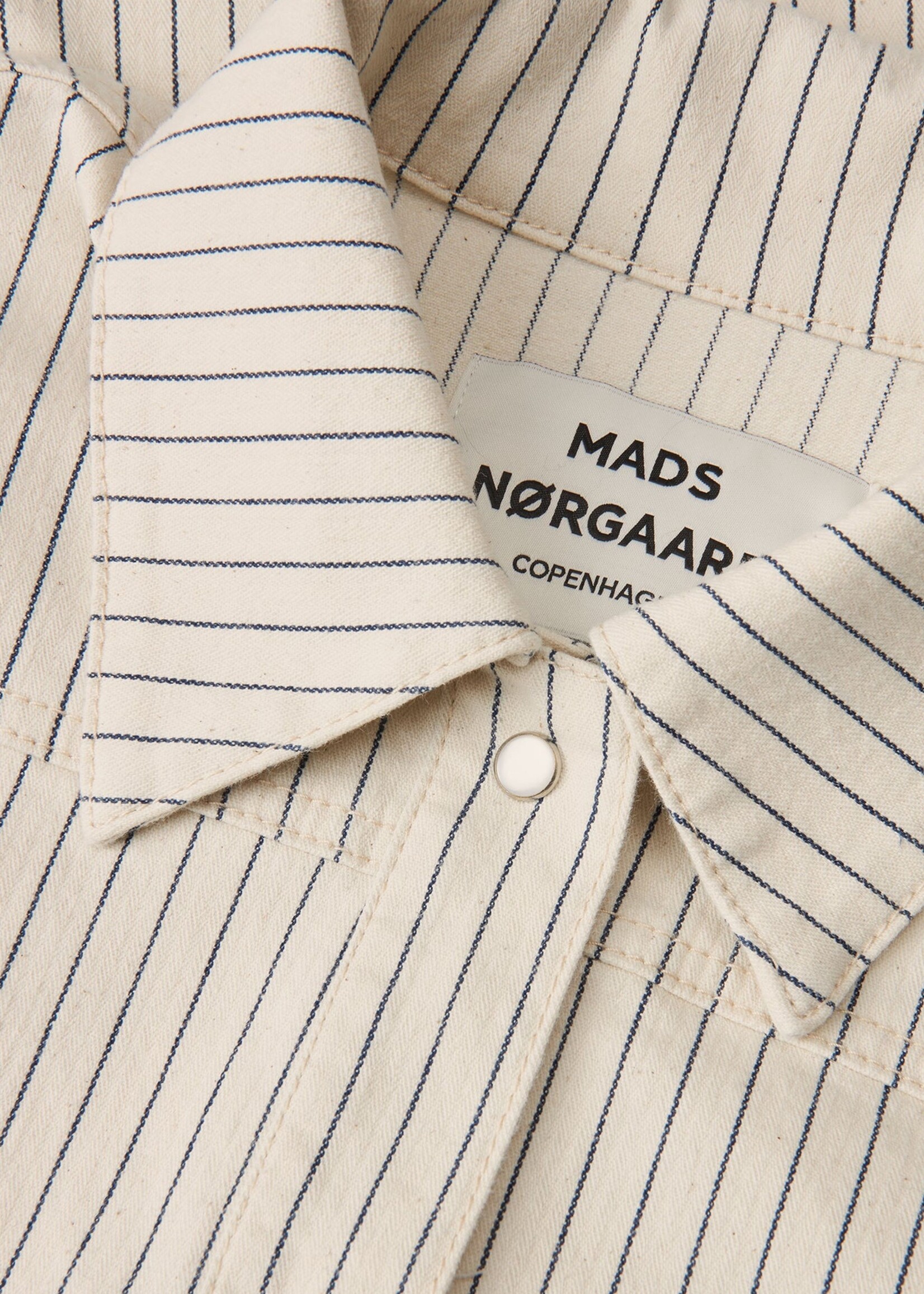 Mads Nørgaard Field Pin Josua Shirt, Whitecap Gray