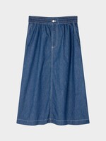 Mads Nørgaard Air Denim Luni Skirt, Mid Blue Denim