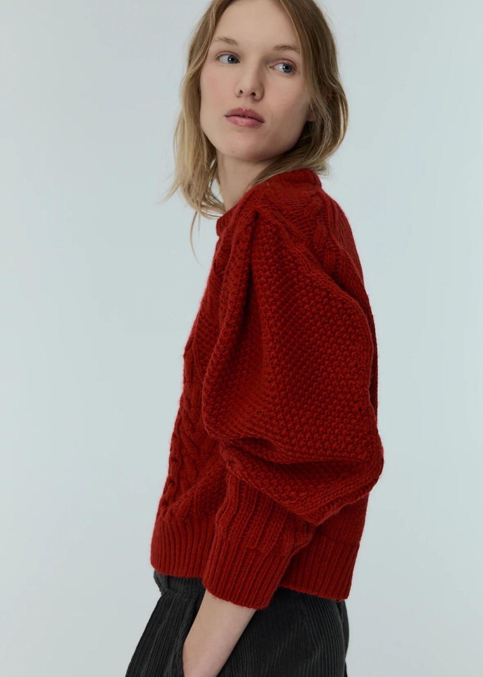 The New Society Tibet Jumper, Ruby Dusk