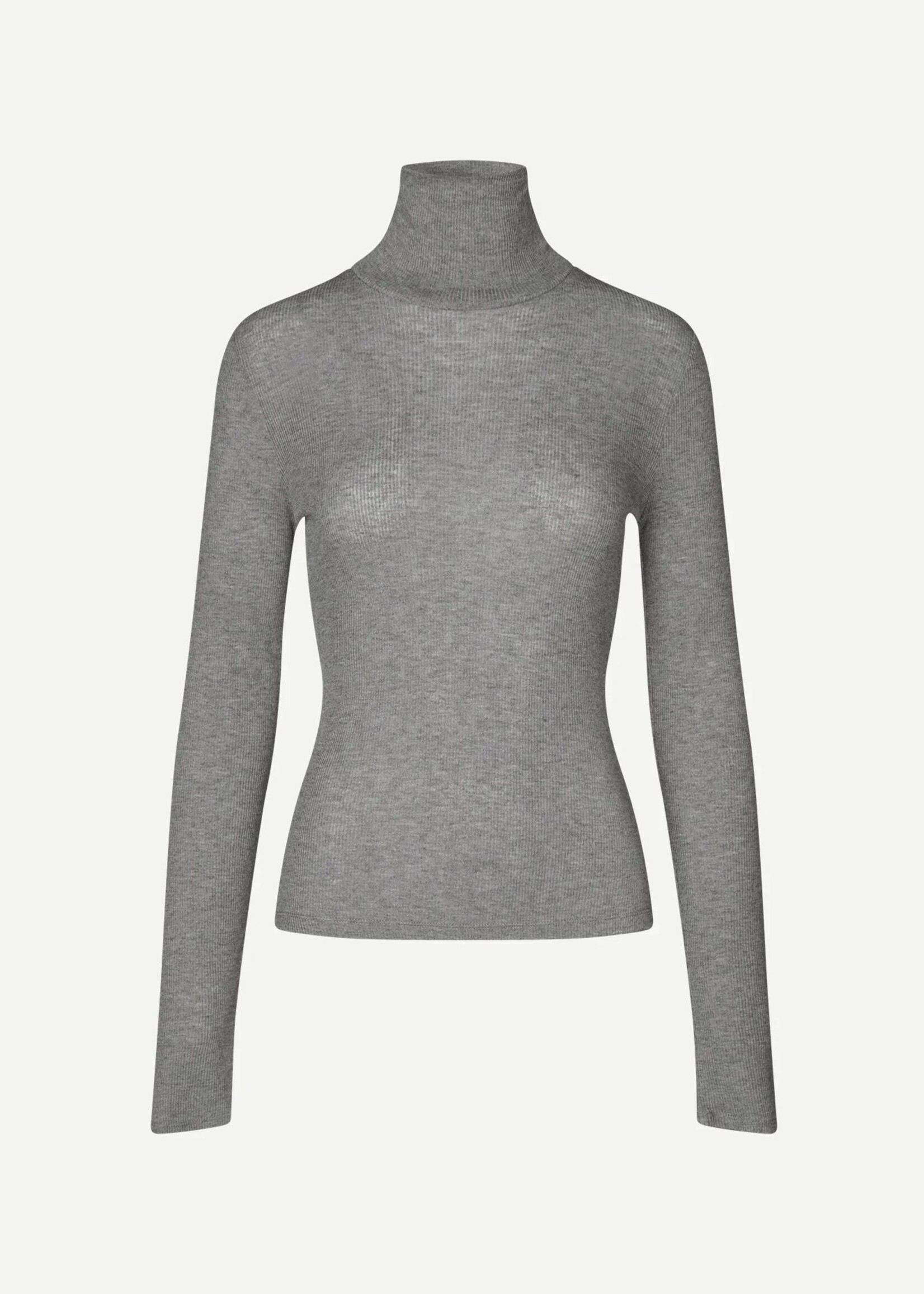 Samsøe Samsøe Sasonnet Turtleneck, Mid Grey Melange