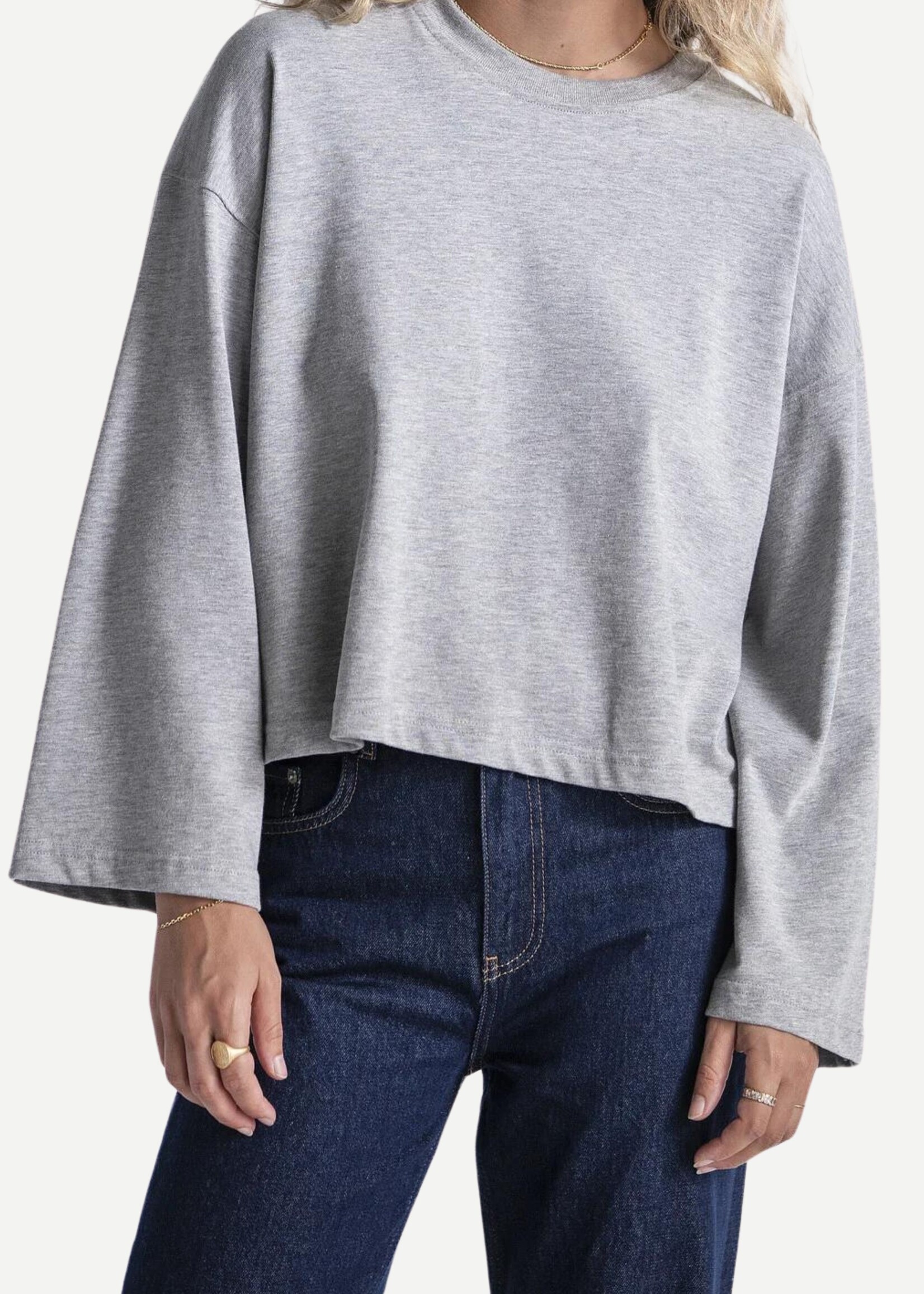 Les Soeurs Aline Longsleeve, Grey Melange