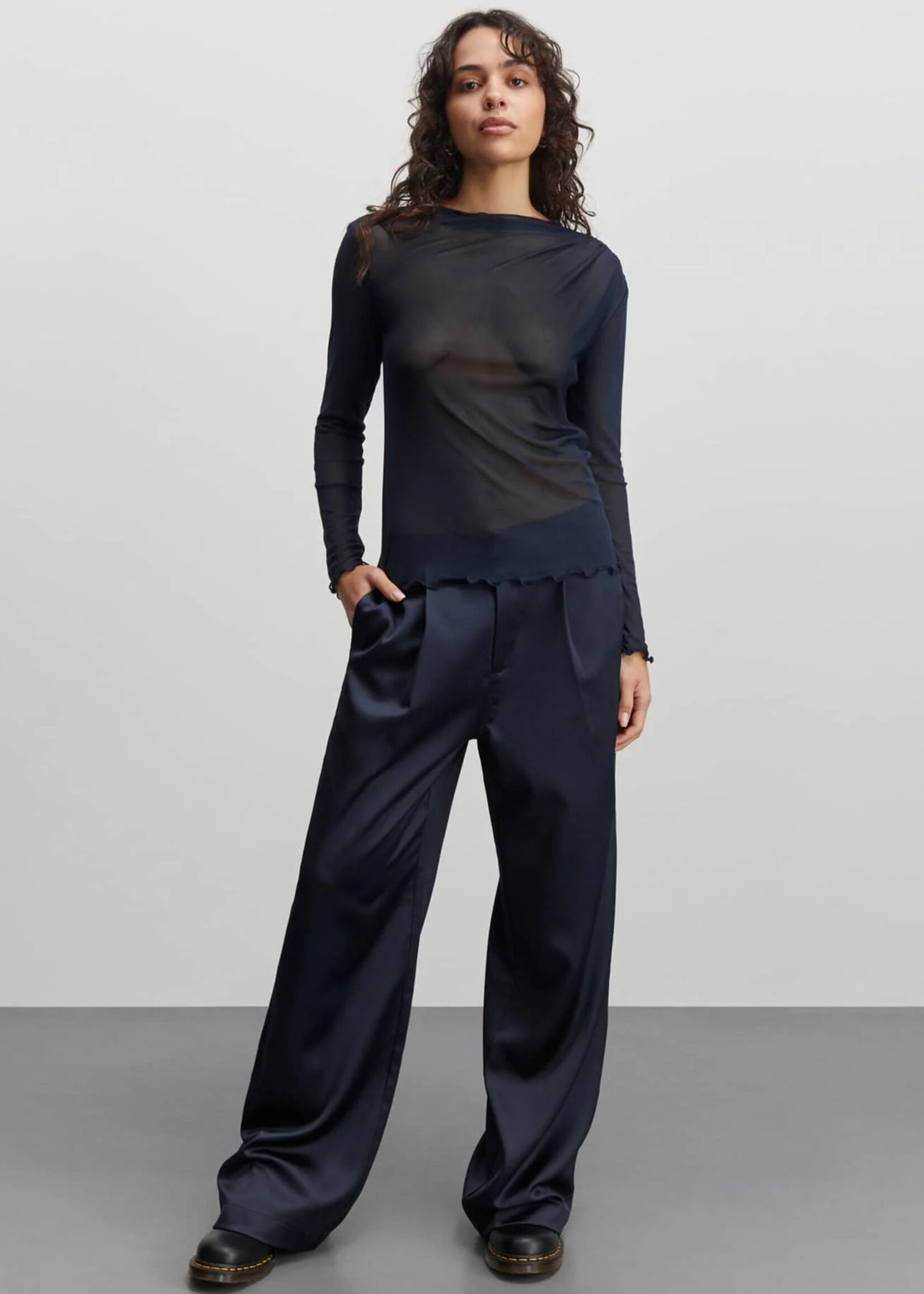 Mads Nørgaard Stretch Mesh Gunna Top, Parisian Night