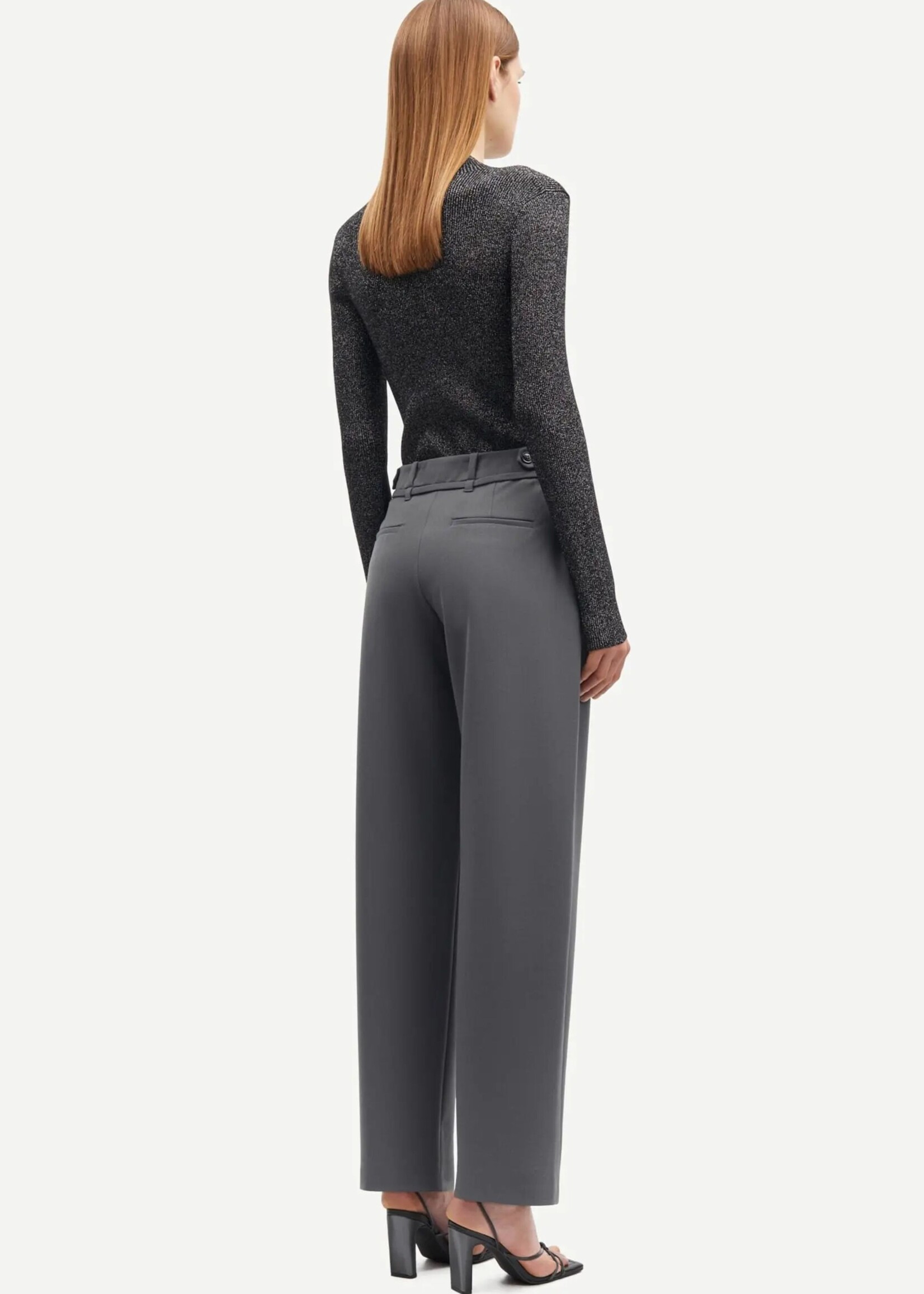 Samsøe Samsøe Saluza trousers, Iron Gate