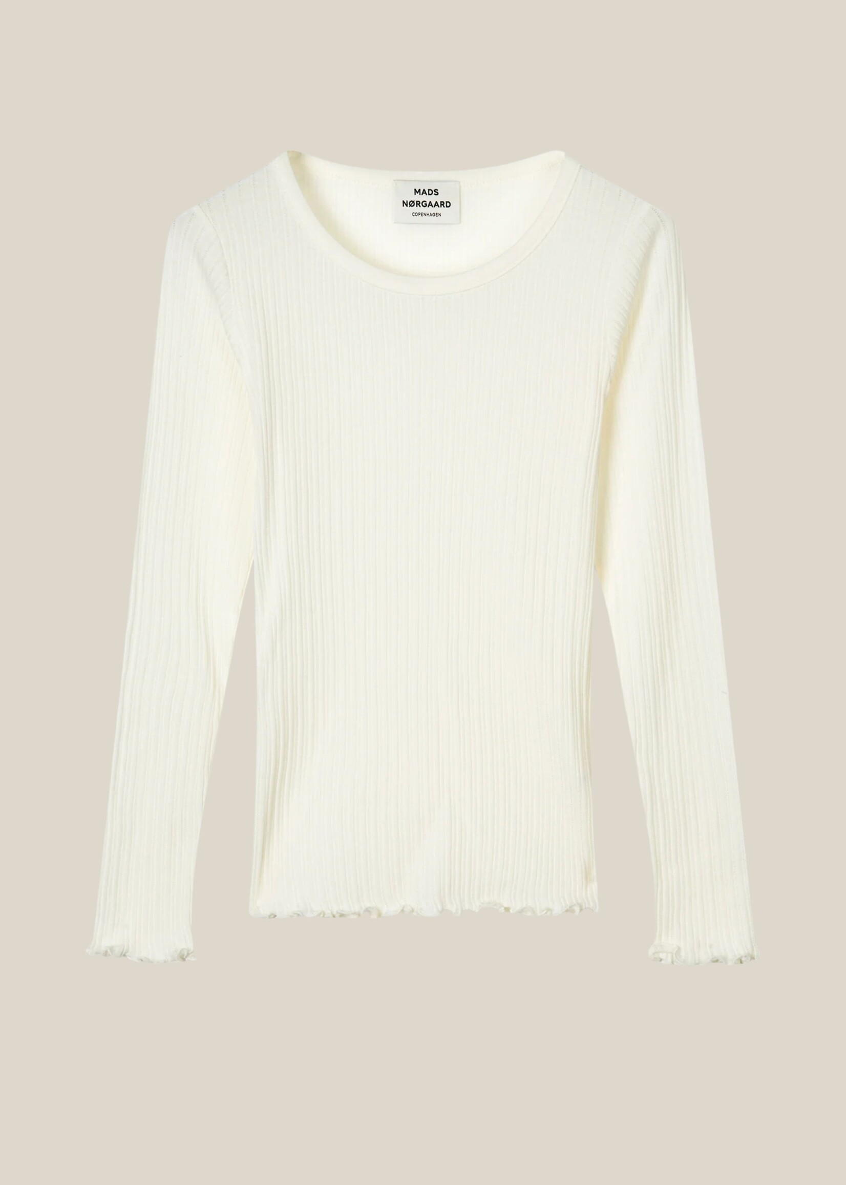 Mads Nørgaard Pointella Troja Tee LS, Vanilla Ice
