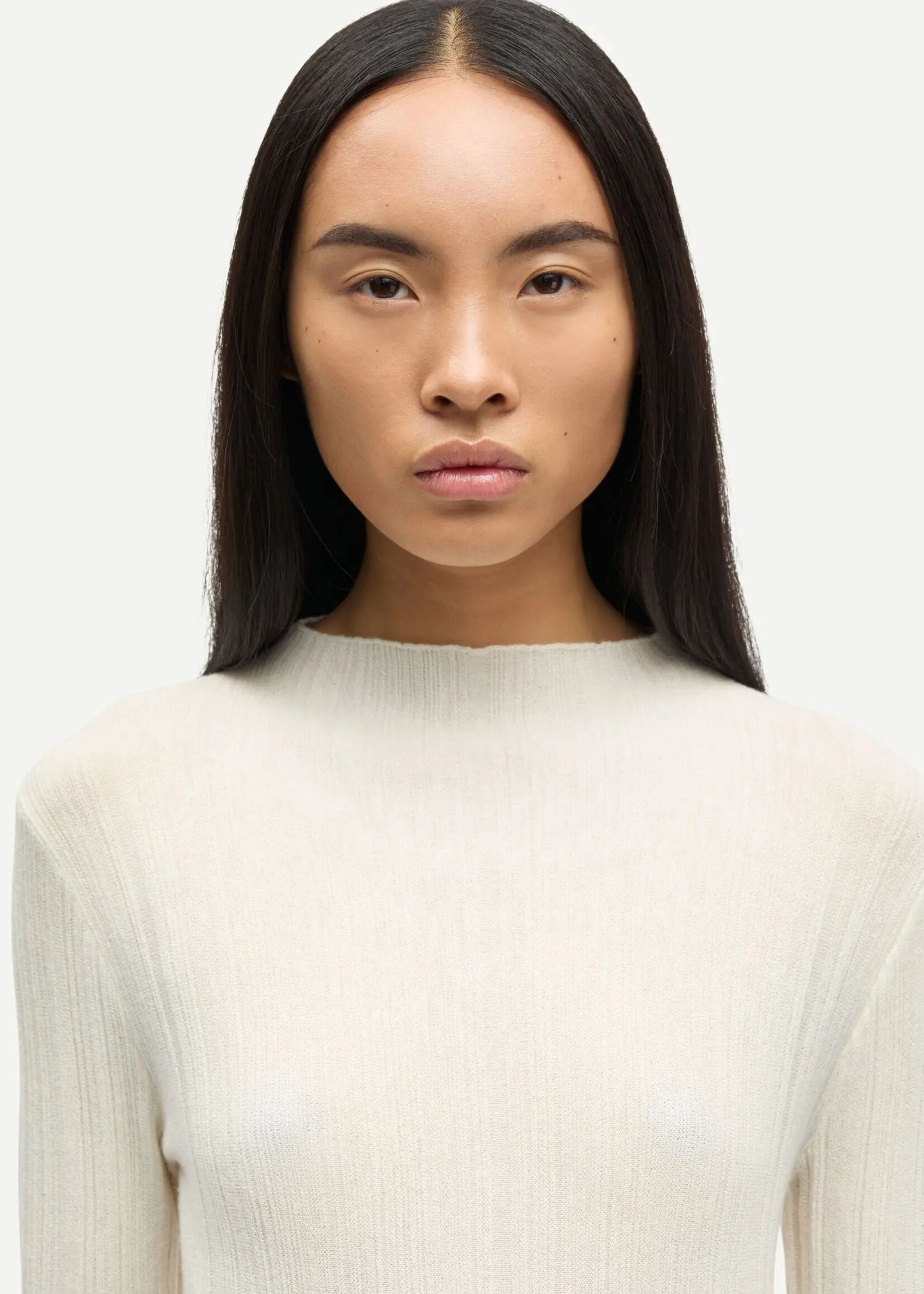 Samsøe Samsøe Sajose Turtleneck, Clear Cream