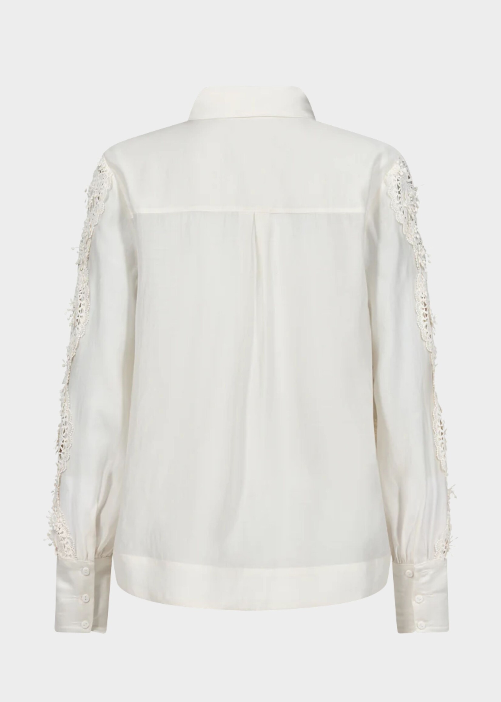 Copenhagen Muse Molly Flower Lace Shirt, Jet Stream
