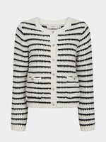 Copenhagen Muse Kotom Striped Cardigan,  Jet Stream W/ Black