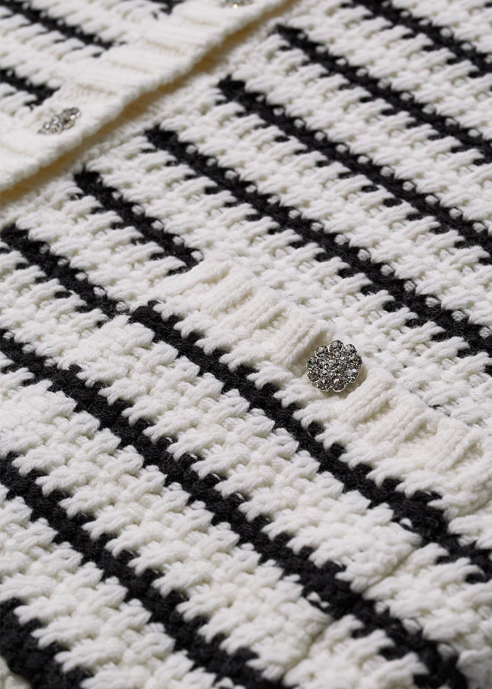 Copenhagen Muse Kotom Striped Cardigan,  Jet Stream W/ Black