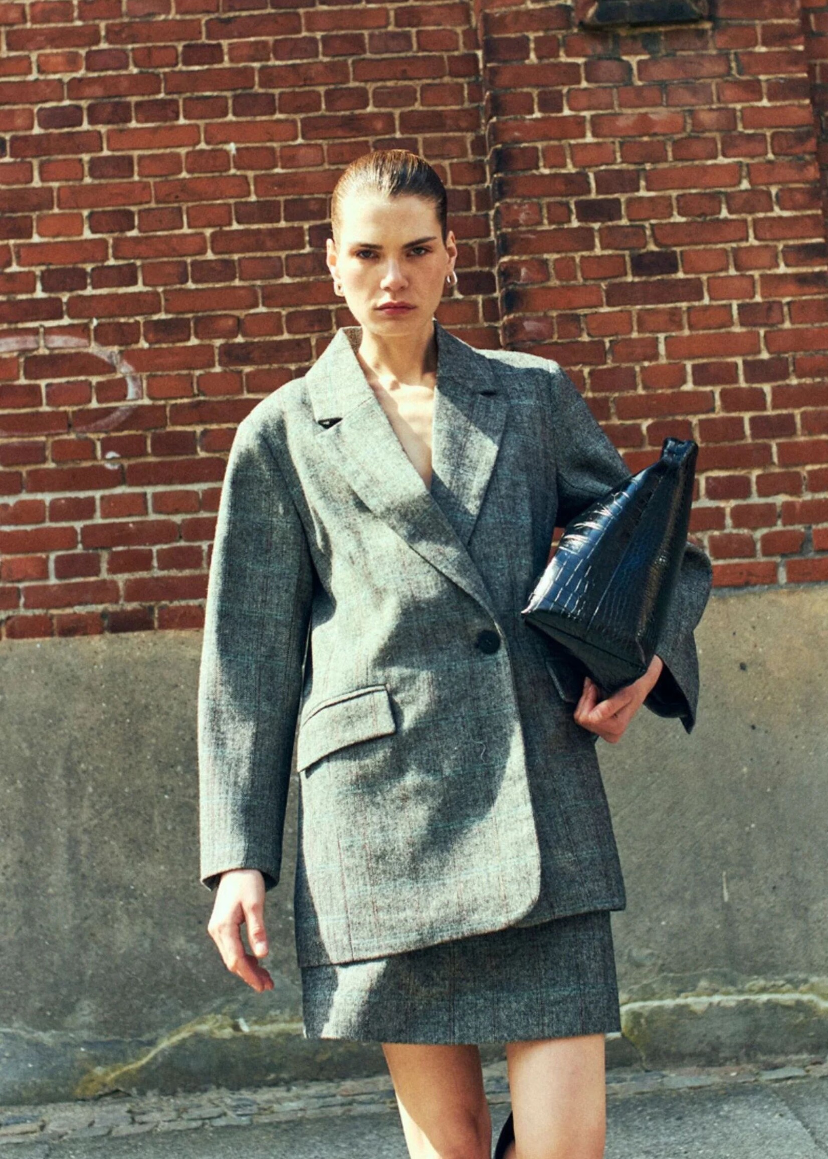 Copenhagen Muse Jaden Blazer,  Black W/ Red Pear