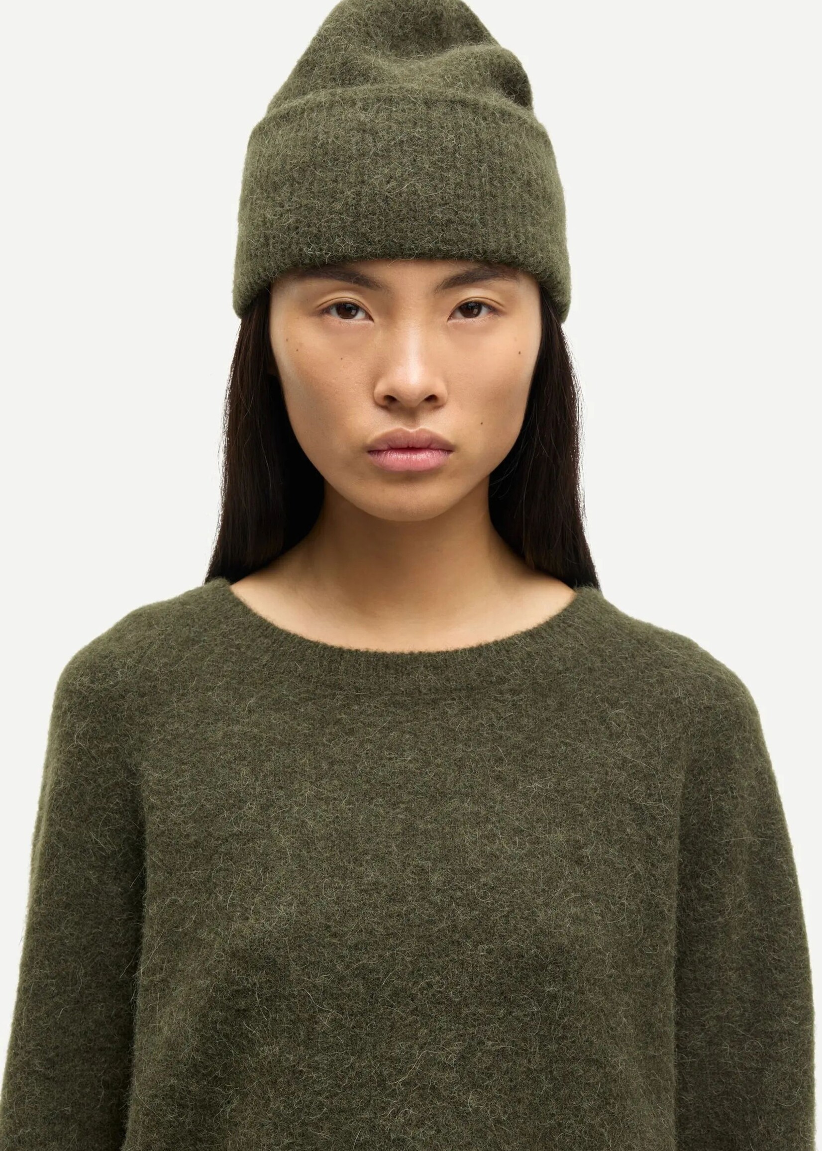 Samsøe Samsøe Nor O-N Short Knit, Deep Forest