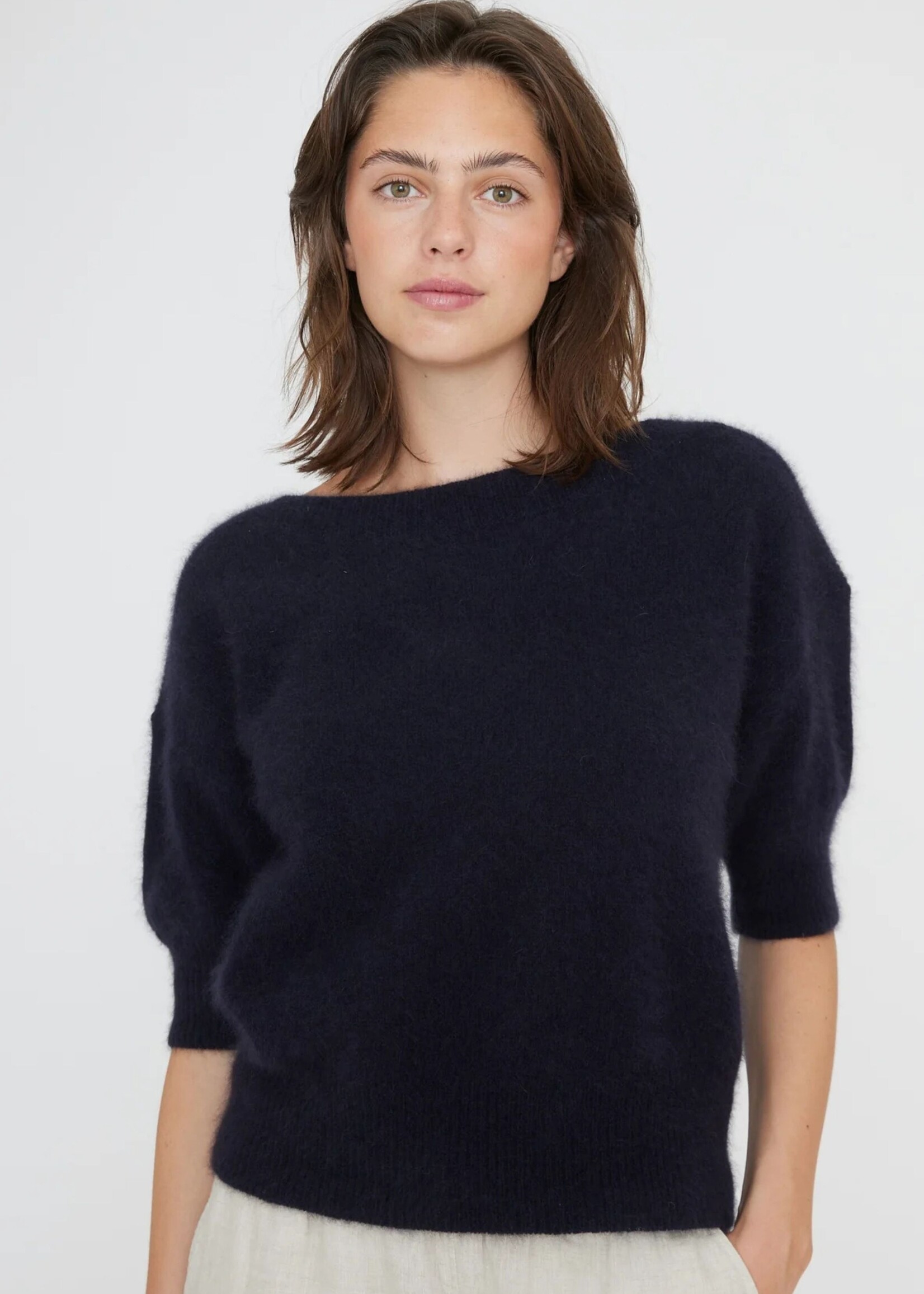 Six Ames Moi SS Racoon Knit, Night Sky