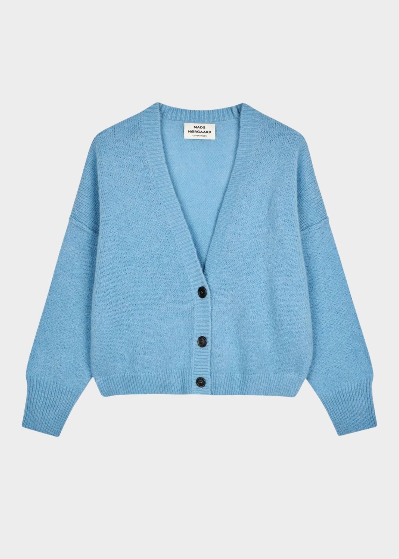 Mads Nørgaard Alpaca Amber Cardigan, Crystal Teal
