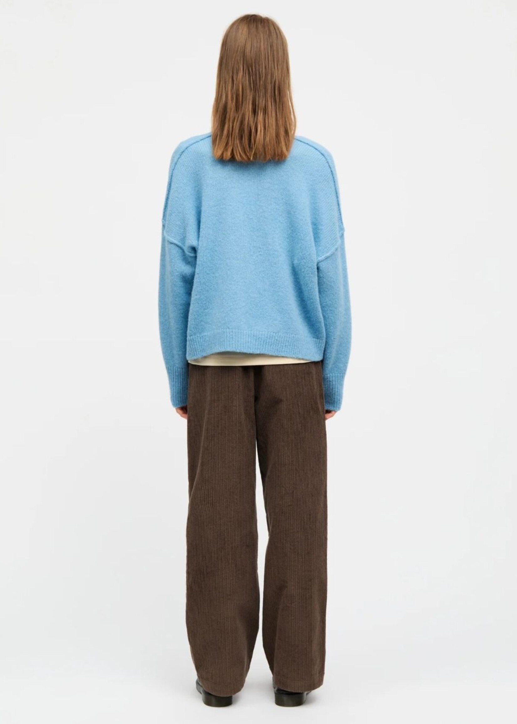 Mads Nørgaard Alpaca Amber Cardigan, Crystal Teal