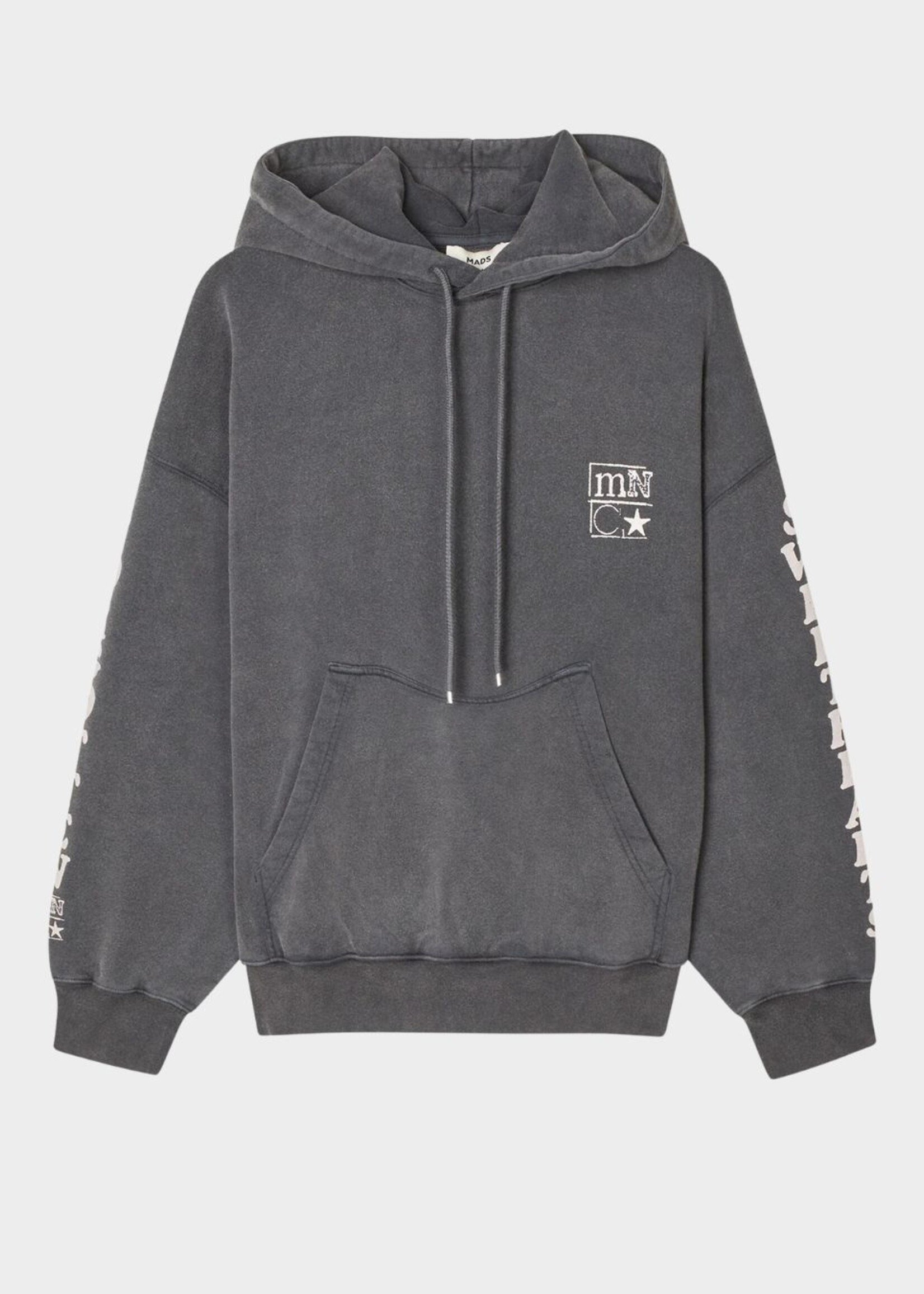 Mads Nørgaard Compact Cotton Atlas Hoodie, Washed Black