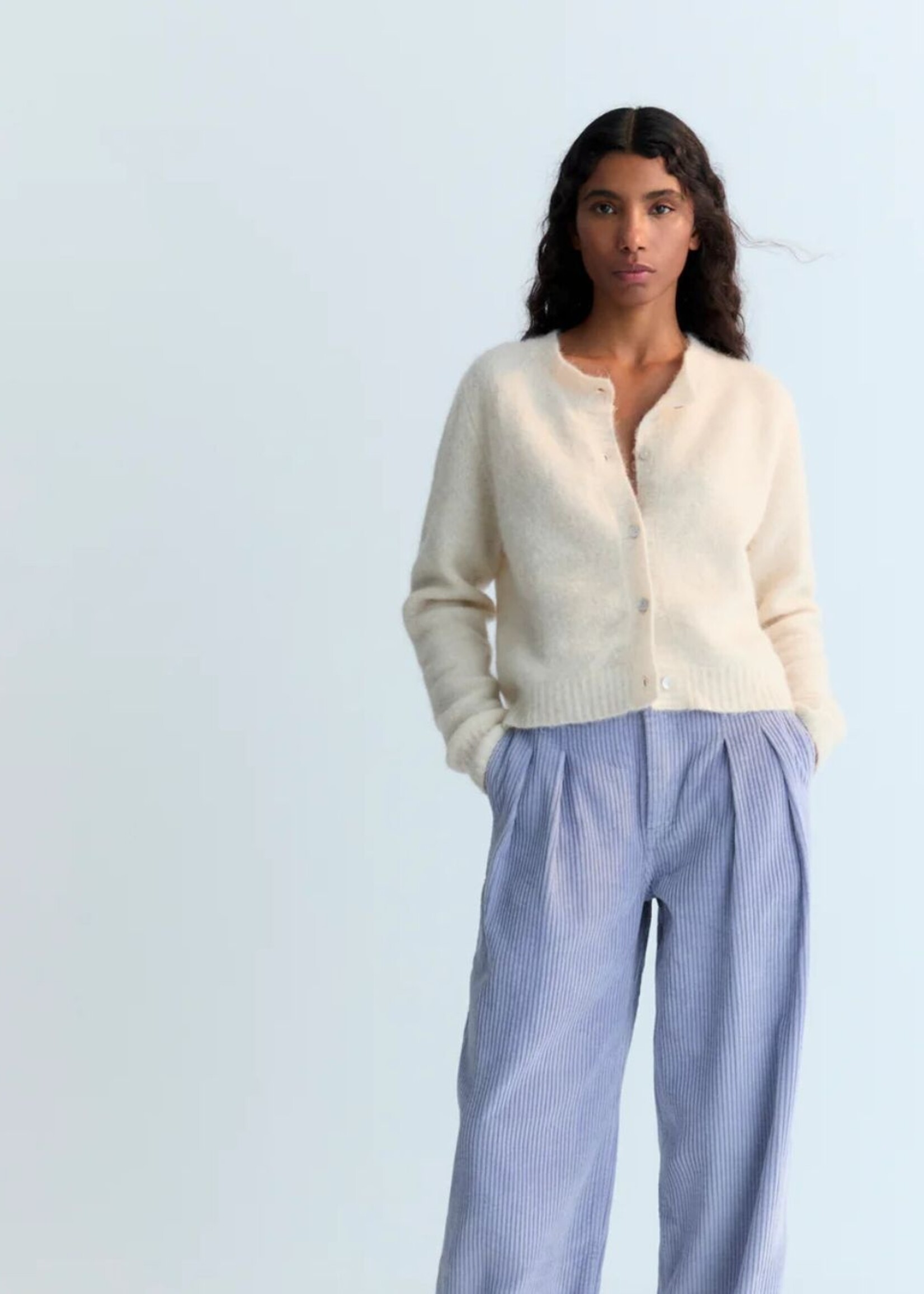 The New Society Ivy Cardigan, Moonlight Vigore