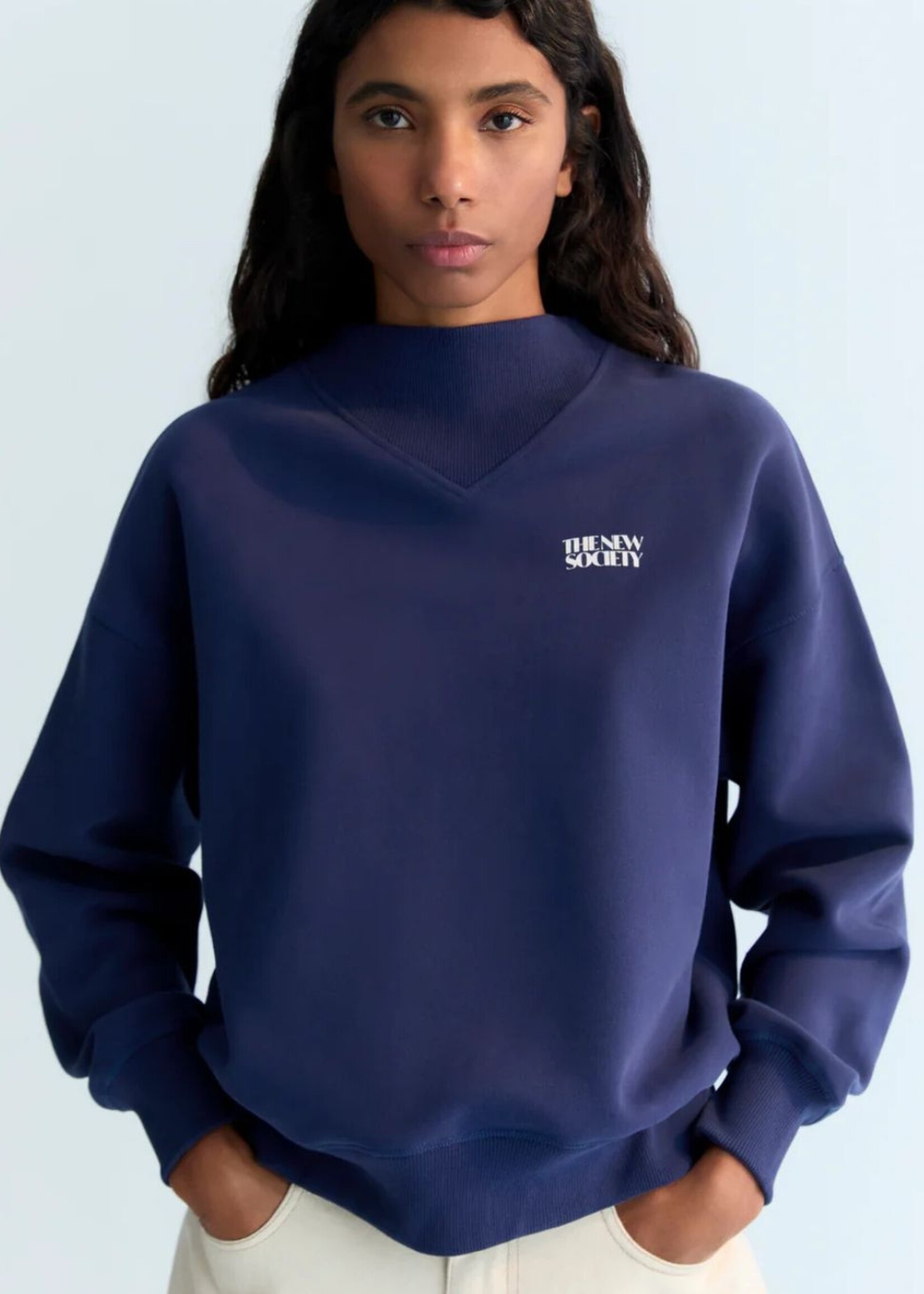 The New Society Lola  Sweatshirt, Infinite Navy
