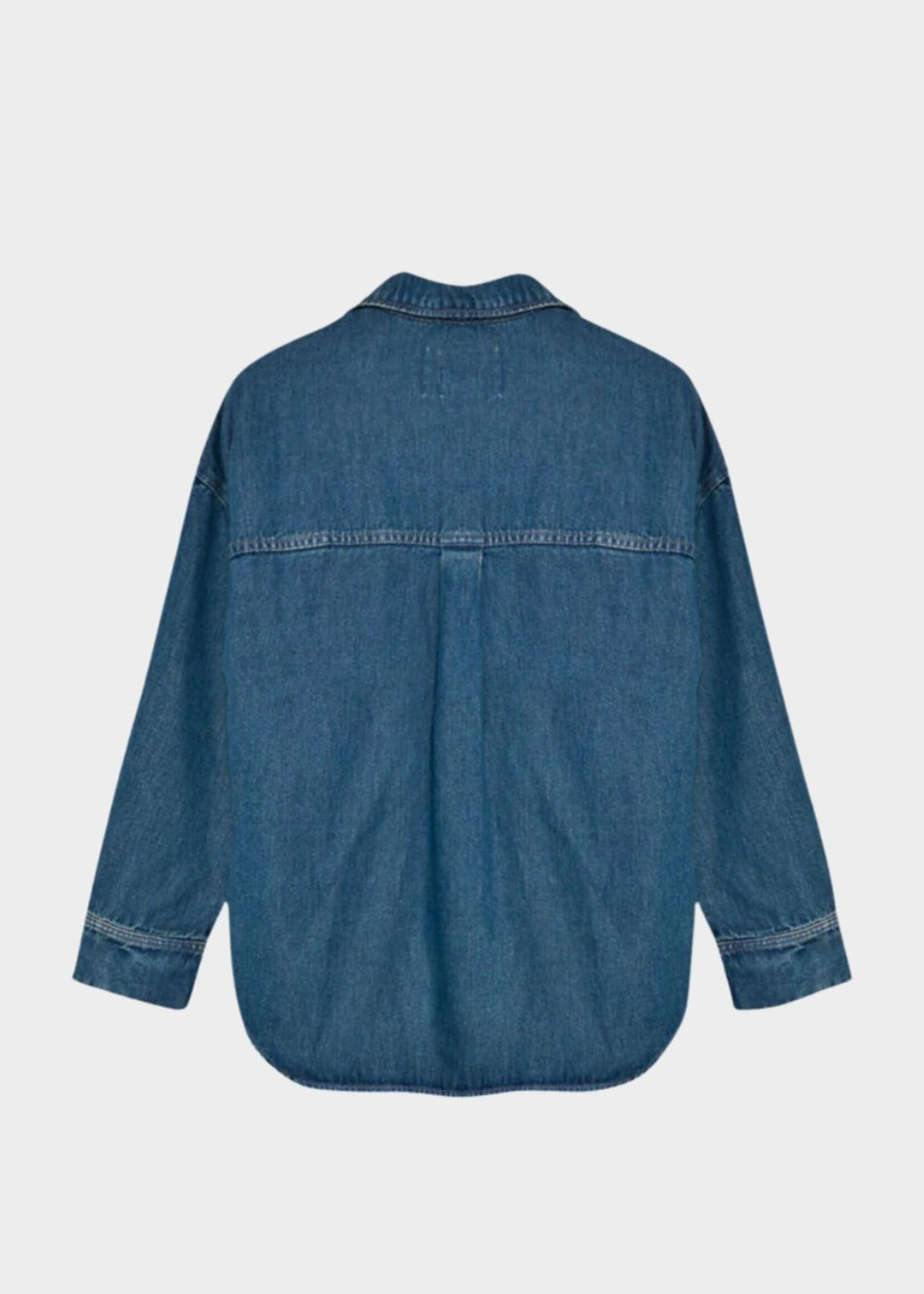 The New Society Tencel Denim Shirt, Denim Blue