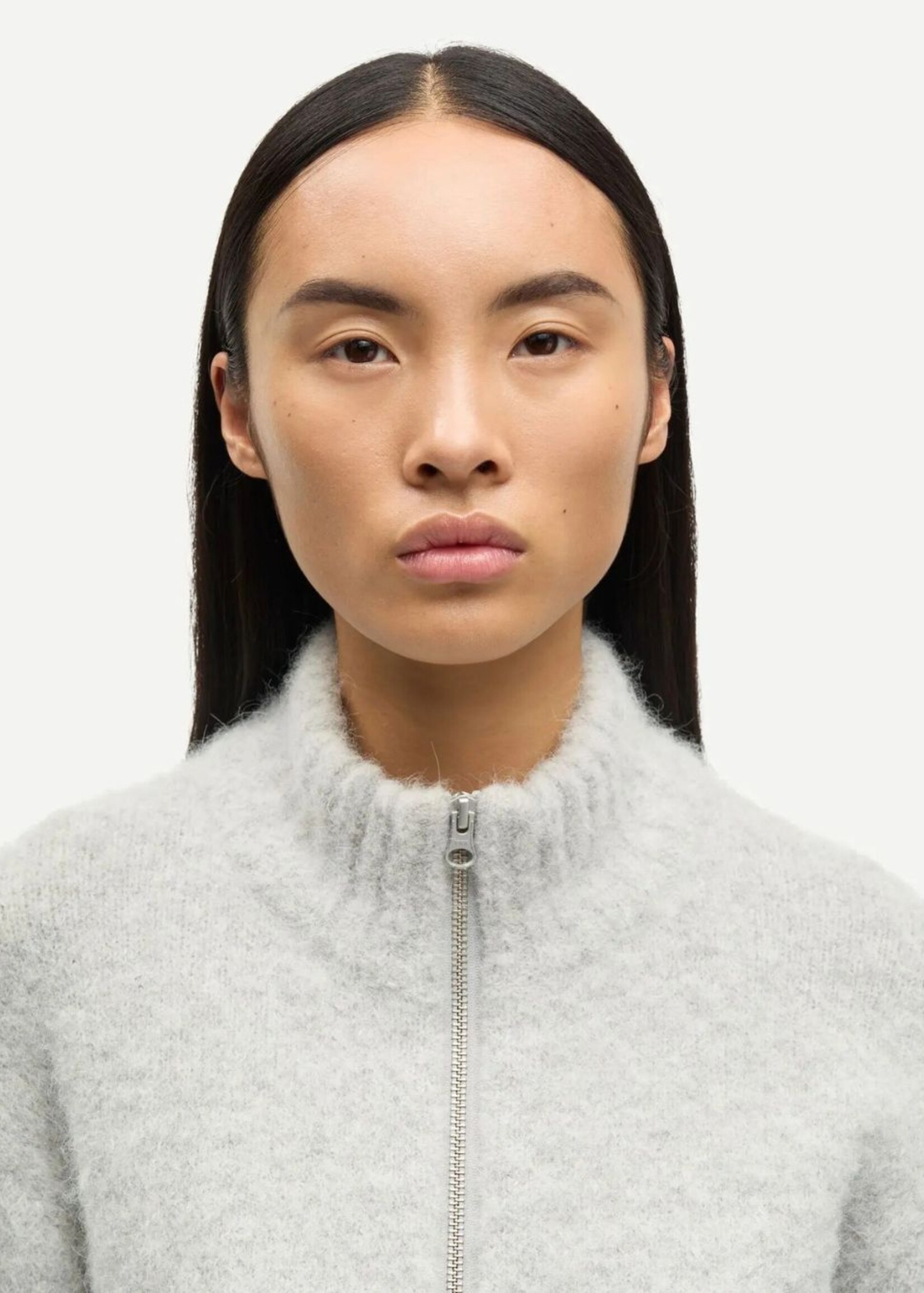 Samsøe Samsøe Sajeanne Cardigan, Light Grey Melange