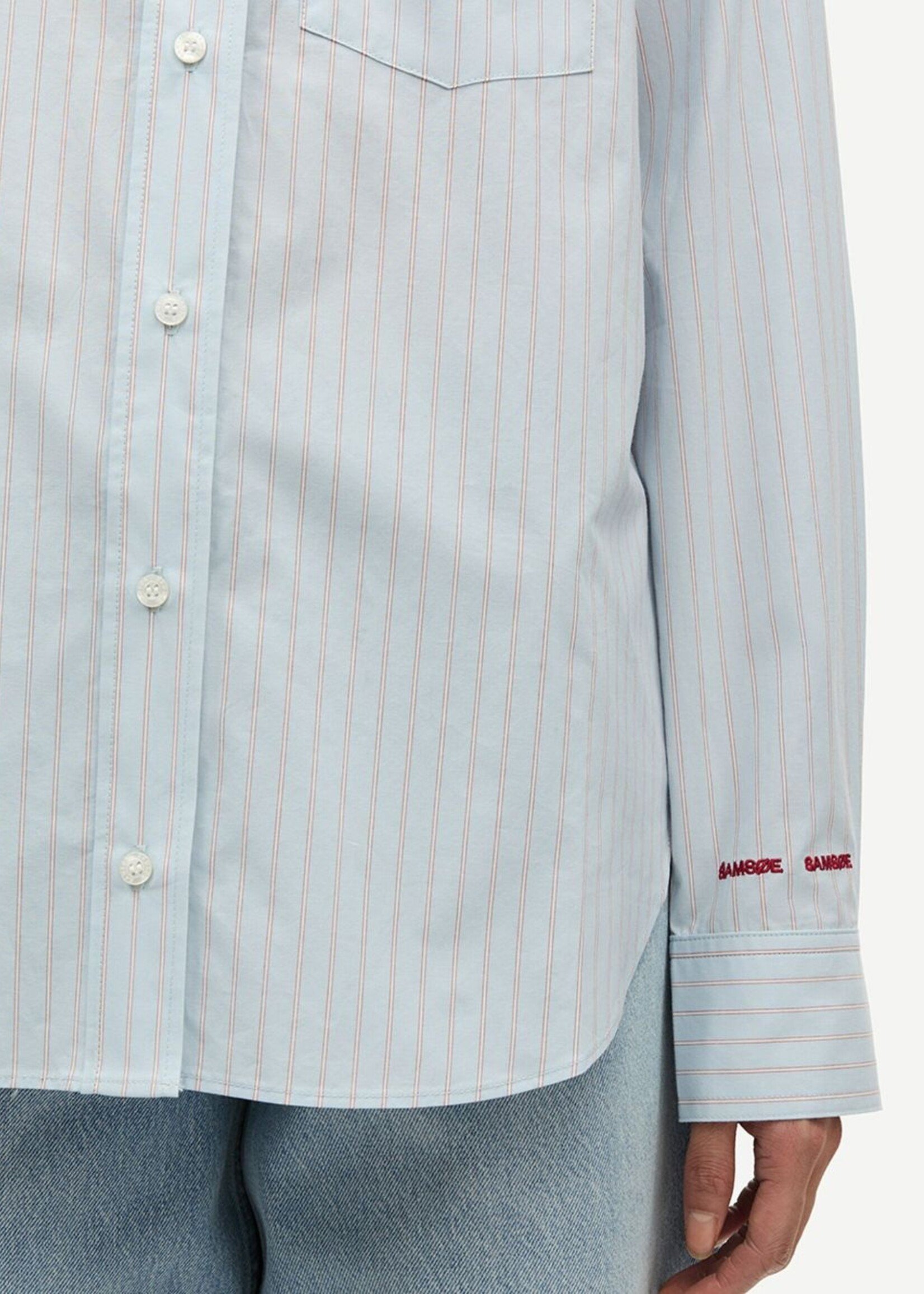 Samsøe Samsøe Salova Shirt, Rugby Blue Stripe