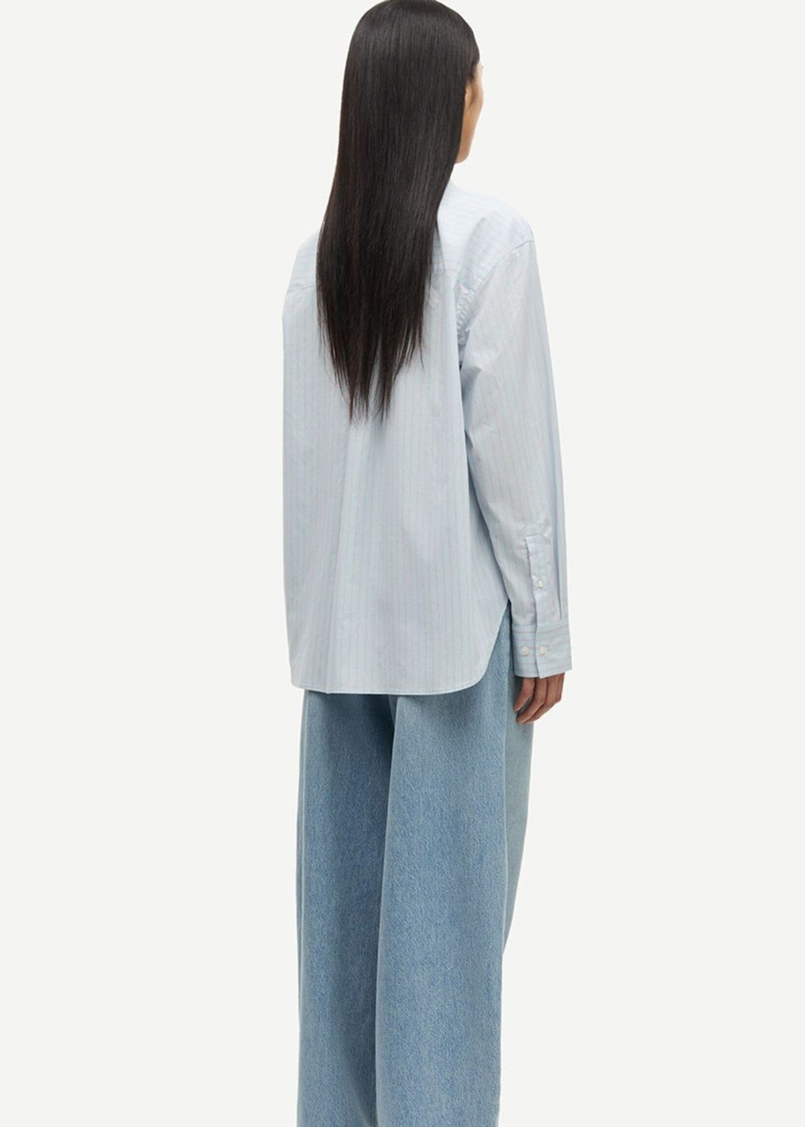 Samsøe Samsøe Salova Shirt, Rugby Blue Stripe