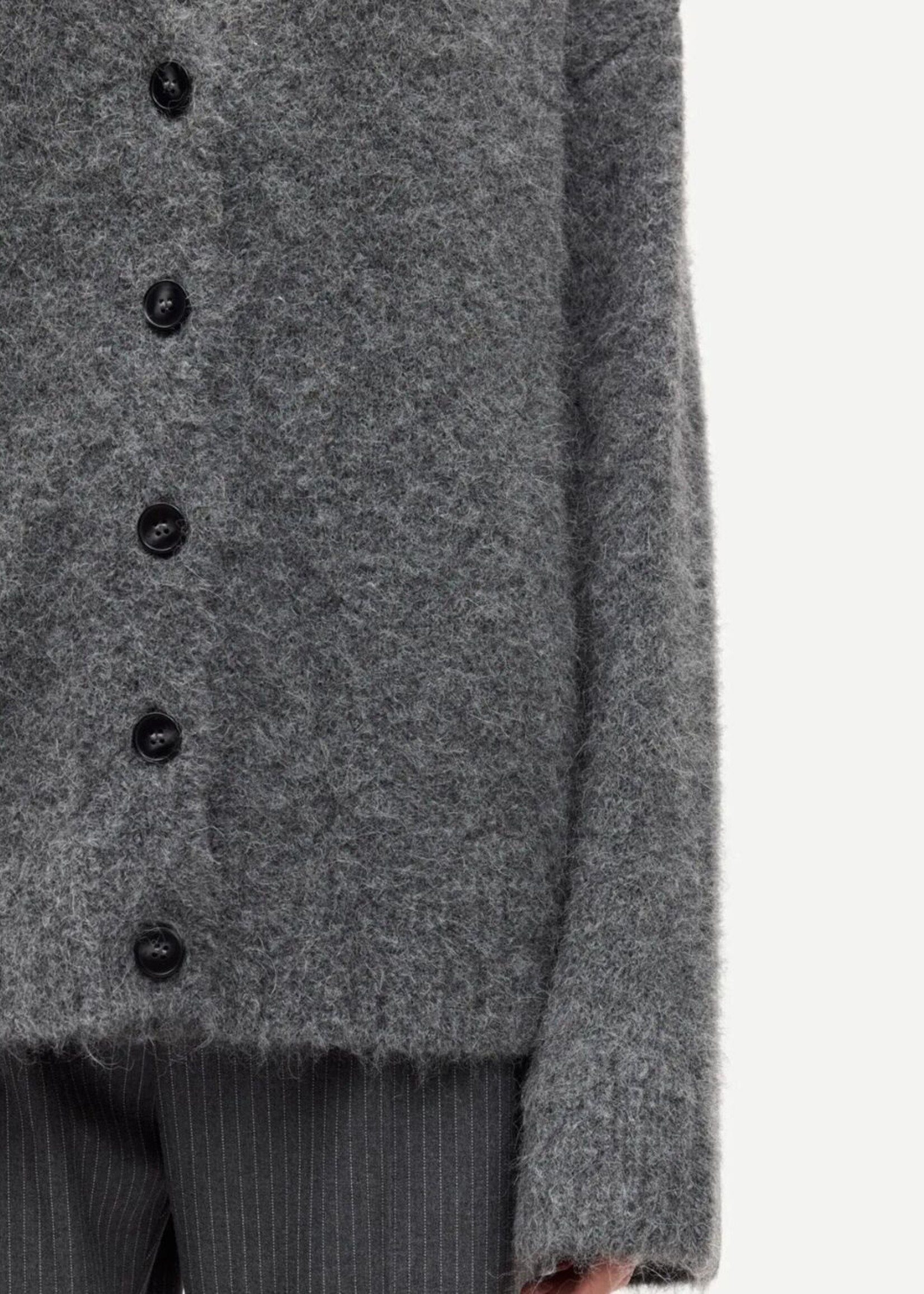 Samsøe Samsøe Sajeanne Long Cardigan, Iron Gate