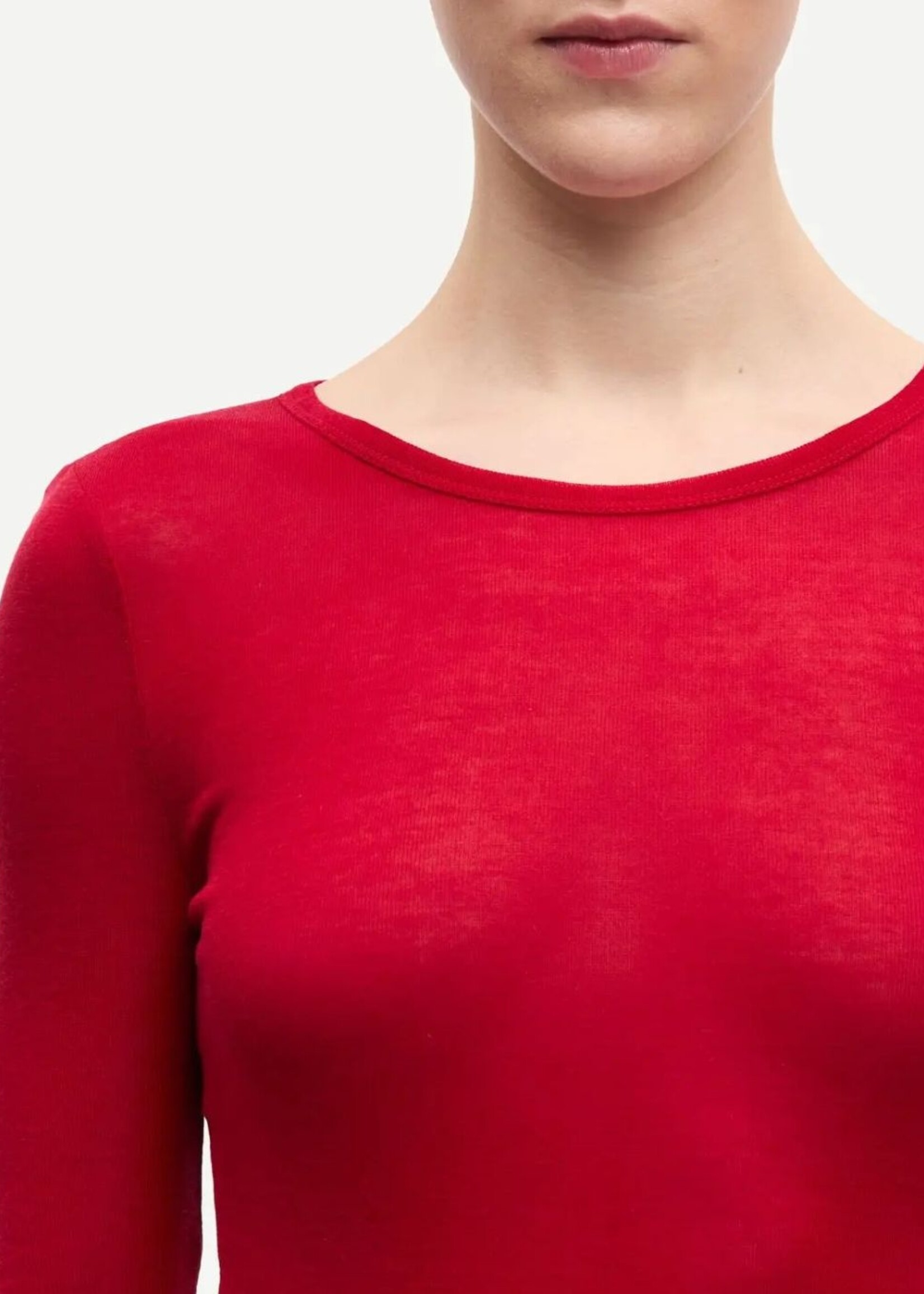 Samsøe Samsøe Sadou T-shirt LS, Haute Red