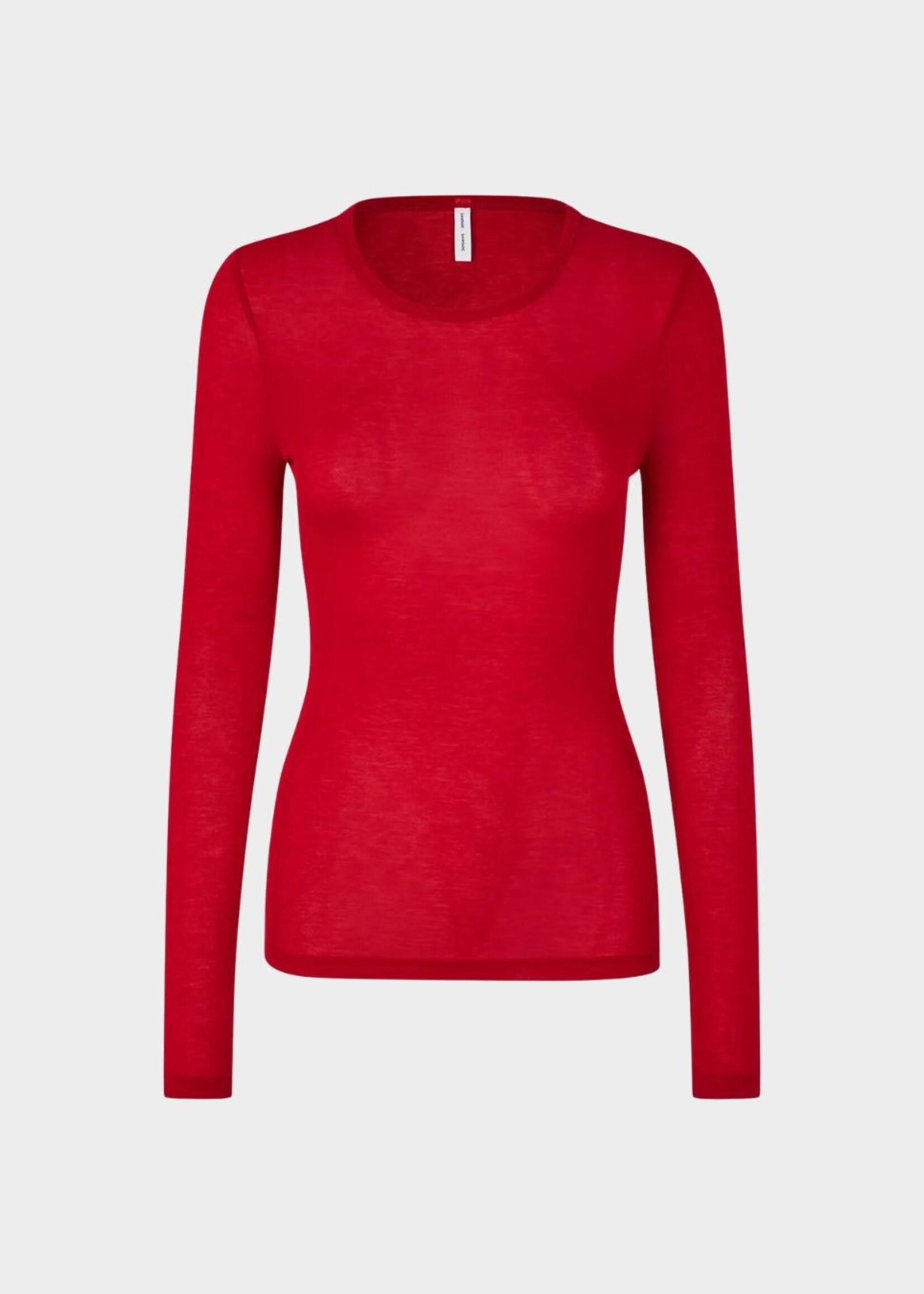 Samsøe Samsøe Sadou T-shirt LS, Haute Red
