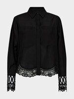 Copenhagen Muse Molly Shirt W/ Lace FW, Black
