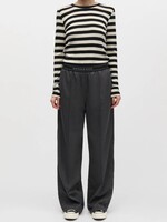 Mads Nørgaard Fine Wool Sharon Knit, Black / Vanilla Ice