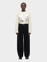 Mads Nørgaard Single Cotton Jerry Longsleeve, Seedpearl