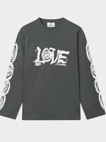 Mads Nørgaard Single Cotton Jerry Longsleeve, Asphalt
